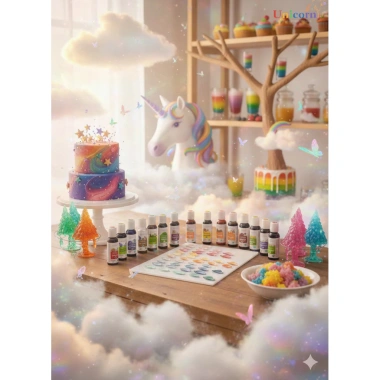 Màu thực phẩm Unicorn 24 màu - Dành cho tiệm bánh, pha chế, bảo quản 2 năm, giá 32.000 VND
