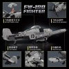 Máy bay chiến đấu FW190 tàu con thoi không gian mini Đồ chơi lắp ghép quà tặng bé trai 3