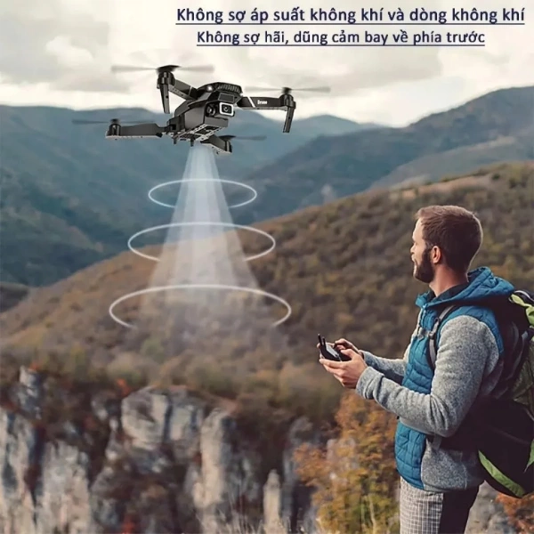 Hình ảnh sản phẩm Máy bay điều khiển từ xa E88 E99 E100, Flycam động cơ không chổi than camera 360 độ