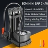 Máy bơm không khí di động MONQIQI 2 ống kèm đo áp suất, phù hợp xe máy - Giá 52.000₫ 2