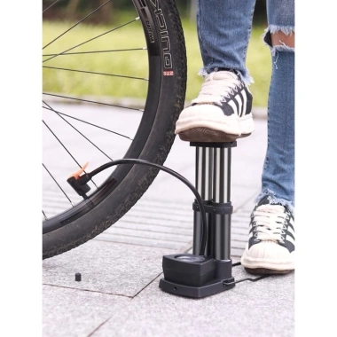 Máy bơm không khí di động MONQIQI 2 ống kèm đo áp suất, phù hợp xe máy - Giá 52.000₫