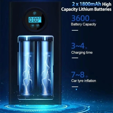 Máy bơm không khí ô tô điện không dây – Di động, nhanh, giá chỉ 140.000đ 8 Máy bơm không khí ô tô điện không dây – Di động, nhanh, giá chỉ 140.000đ 8