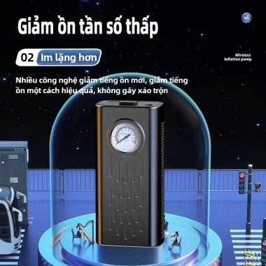 Máy Bơm Lốp Ô Tô Xe Máy EXYT Mini Cầm Tay: Bơm Nhanh Tự Ngắt, Đèn LED, Chính Hãng, Giao Nhanh, Giá 145.500đ 4