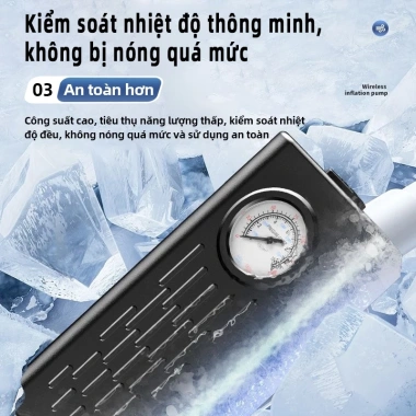 Máy Bơm Lốp Ô Tô Xe Máy EXYT Mini Cầm Tay: Bơm Nhanh Tự Ngắt, Đèn LED, Chính Hãng, Giao Nhanh, Giá 145.500đ 5
