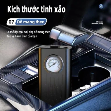 Máy Bơm Lốp Ô Tô Xe Máy EXYT Mini Cầm Tay: Bơm Nhanh Tự Ngắt, Đèn LED, Chính Hãng, Giao Nhanh, Giá 145.500đ 9