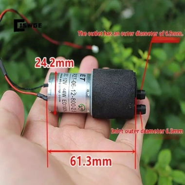 Máy bơm nước tự mồi ET R27 Series R27-06 Mini 370 DC 12V – Màng vi mô, robot DIY, giá 71.830₫ 2