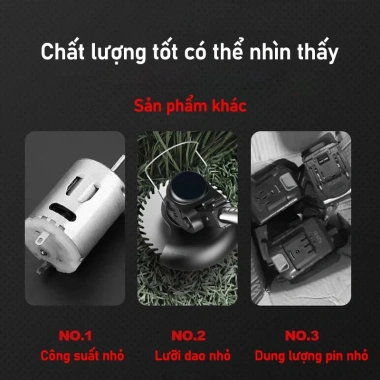 Máy cắt cỏ cầm tay Pin 988VF Lithium công suất lớn, động cơ hiệu suất cao, bảo hành 1 năm – Giá 485.000₫ 8