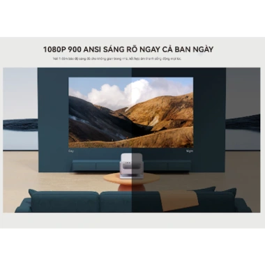 Máy chiếu Wanbo Vali 1 Full HD 1.080P 900 ANSI, góc xoay 200° - Bảo hành 12 tháng chính hãng, giá ưu đãi 5,5 triệu