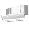 Máy điều hòa không khí Sidewall tích hợp máy lọc không khí, phù hợp lỗ thông hơi, giá ưu đãi 111.980₫ 3