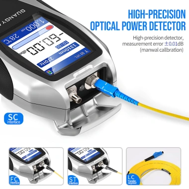 Máy đo công suất quang học ZOERAX Y9 5 trong 1 RJ45 - Định vị lỗi nhanh, đèn LED, màn hình 2,4 inch