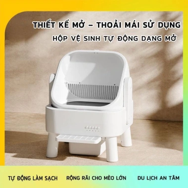 Máy Dọn Phân Mèo Tự Động LKS – App Điều Khiển, Cảm Biến Chống Kẹt, Tự Làm Sạch, Thiết Kế Mở - Giá 3,650,000₫ 3 Máy Dọn Phân Mèo Tự Động LKS – App Điều Khiển, Cảm Biến Chống Kẹt, Tự Làm Sạch, Thiết Kế Mở - Giá 3,650,000₫ 3