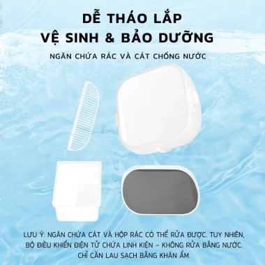 Máy Dọn Phân Mèo Tự Động LKS – App Điều Khiển, Cảm Biến Chống Kẹt, Tự Làm Sạch, Thiết Kế Mở - Giá 3,650,000₫
