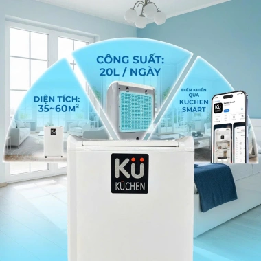 Máy hút ẩm Kuchen LLH 2.025 25L - Phòng 80m2, Bảo hành 36 tháng, Giá 2.25 triệu