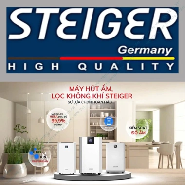 Máy Hút Ẩm Lọc Không Khí Steiger 60L Hàng Đức Chính Hãng BH 12 Tháng 5.75 Triệu