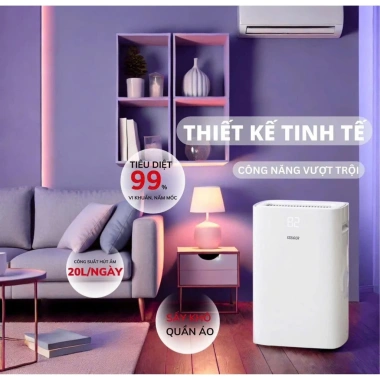 Máy hút ẩm Steiger STG-820DW 20L nhập Đức, BH 24 tháng, giảm giá 2,2 triệu