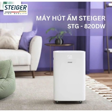 Máy hút ẩm Steiger STG-820DW 20L nhập Đức, BH 24 tháng, giảm giá 2,2 triệu