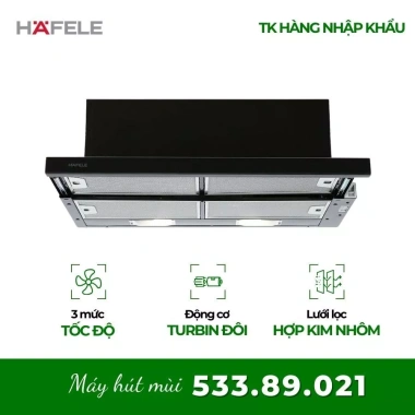 Máy hút mùi Hafele HH‑SG70A 533.89.021 âm tủ mặt kính đen - bảo hành 3 năm, chỉ 7.017.920₫ 2 Máy hút mùi Hafele HH‑SG70A 533.89.021 âm tủ mặt kính đen - bảo hành 3 năm, chỉ 7.017.920₫ 2