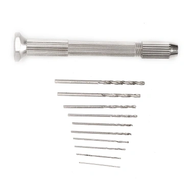 Máy khoan cầm tay mini DIY, Chuck không chìa khóa, 10 mũi HSS – Giá chỉ 27.500đ