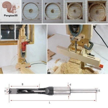 Máy khoan lỗ vuông HSS mũi khoan thép - Dụng cụ làm gỗ COD giá ưu đãi 134.750₫