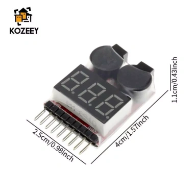 Máy kiểm tra pin Lipo KOZEEY – Đo điện áp kỹ thuật số, LED giám sát, giảm 23% 3