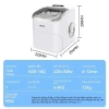 Máy làm đá viên tròn Wellcome 15kg mini công suất thấp cho gia đình và ký túc xá 9