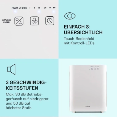 Máy Lọc Không Khí Klarstein Vita Pure 2G - HEPA 5 lớp, Nhập Đức, BH 12 tháng, Giá 3,850,930₫