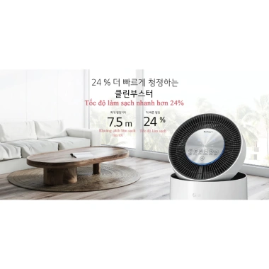 Máy lọc không khí LG Puricare Safeplus AS193DWFA/AS191DWFA - Màng HEPA 99% vi khuẩn, bụi mịn, phòng 61m2 giá 19.053.970VNĐ