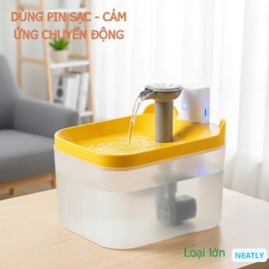 Máy lọc nước tự động cảm ứng pin an toàn cho mèo NEATLY - Giá ưu đãi 196.000đ 3