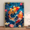 May Mắn Đôi Koi Thập Thêu 2.025 - Phong Cách Trung Quốc Handmade, Đầy Đủ, Gói Cao Cấp 2