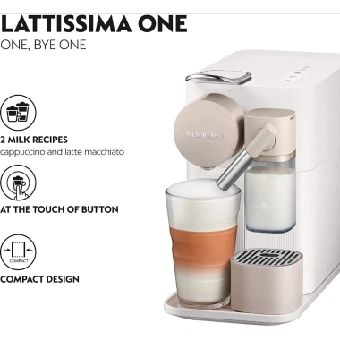 Máy Pha Cà Phê Delonghi Nespresso Lattissima One EN510 19 Bar Espresso Cappuccino Nhập EU Giá ưu đãi 9,476,000