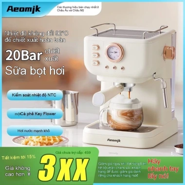 Máy pha cà phê gia đình Aeomjk 20Bar Latte Mỹ, Cappuccino, Espresso - Giá 2.879.100₫