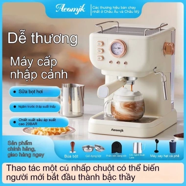 Máy pha cà phê gia đình Aeomjk 20Bar Latte Mỹ, Cappuccino, Espresso - Giá 2.879.100₫