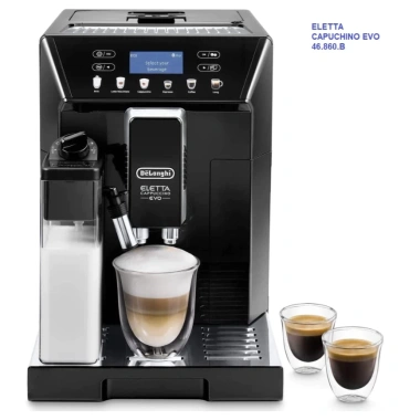 Máy Pha Cà Phê Tự Động Delonghi Eletta Cappuccino EVO 46.860.B – Espresso 2L, Nhập Đức, Giá Giảm 21.5 Triệu