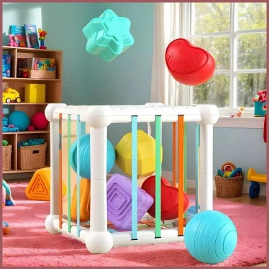 Máy phân loại hình bé - Khối cảm giác giáo dục, phát triển vận động tinh, trò chơi học tập sớm cho bé 0-3 tuổi, giảm mười tám phần trăm, giá ưu đãi 148.500 đồng