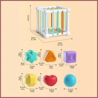 Máy phân loại hình bé - Khối cảm giác giáo dục, phát triển vận động tinh, trò chơi học tập sớm cho bé 0-3 tuổi, giảm mười tám phần trăm, giá ưu đãi 148.500 đồng