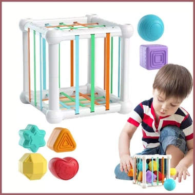 Máy phân loại hình bé - Khối cảm giác giáo dục, phát triển vận động tinh, trò chơi học tập sớm cho bé 0-3 tuổi, giảm mười tám phần trăm, giá ưu đãi 148.500 đồng