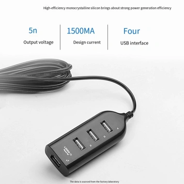 Máy phát điện năng lượng mặt trời ngoài trời 4 cổng USB, cáp 5m - Giá ưu đãi 535.480₫ 7