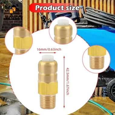 Máy rửa áp lực KOZEEY bơm van giảm nhiệt, đồng thau chịu nhiệt cao, 95.700₫