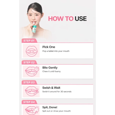 Máy súc miệng cầm tay NODOR Solid Gargle 5 vị Đào Dâu Bạc hà mạnh Chanh Vôi - Giá ưu đãi 385.818₫ 4 Máy súc miệng cầm tay NODOR Solid Gargle 5 vị Đào Dâu Bạc hà mạnh Chanh Vôi - Giá ưu đãi 385.818₫ 4