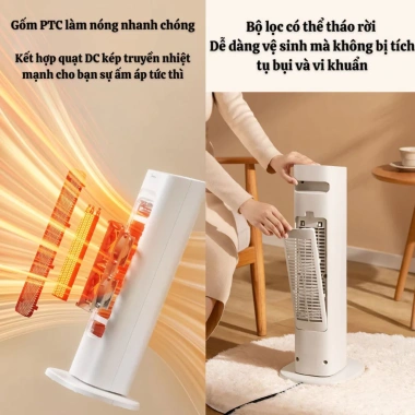 Máy Sưởi Gốm Yangzi 2.000W Sưởi Ấm Nhanh, Tiết Kiệm Điện, Bảo Vệ Da An Toàn Gia Đình 7