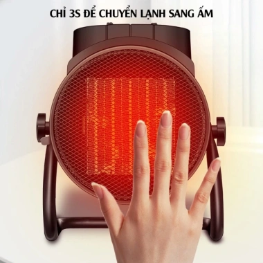 Máy Sưởi/Quạt Sưởi Mini 2.000W - Chống Quá Nhiệt, Tiết Kiệm Điện, IPX4 Chống Nước, Dùng An Toàn Trong Phòng Tắm