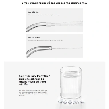 Máy Tăm Nước Xiaomi Water Flosser 2 Chính Hãng - Bảo Hành 12 Tháng, Giá 890.000₫ 7