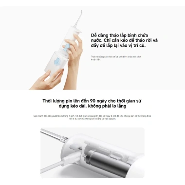 Máy Tăm Nước Xiaomi Water Flosser 2 Chính Hãng - Bảo Hành 12 Tháng, Giá 890.000₫ 8