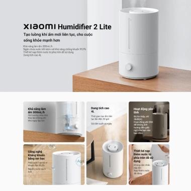 Máy Tạo Độ Ẩm Xiaomi Smart Humidifier 2 Lite EU Chính Hãng - Giảm Giá 989.000₫, Bảo Hành 12 Tháng