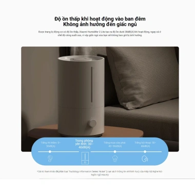 Máy Tạo Độ Ẩm Xiaomi Smart Humidifier 2 Lite EU Chính Hãng - Giảm Giá 989.000₫, Bảo Hành 12 Tháng