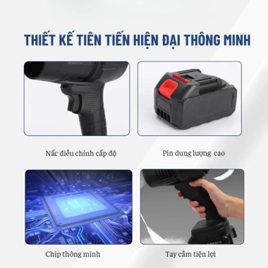 Máy Thổi Phản Lực Mini Cầm Tay - Lực Thổi Mạnh, Thổi Sạch Mọi Ngóc Ngách, Pin Cực Trâu, Giá 269.000₫ 9