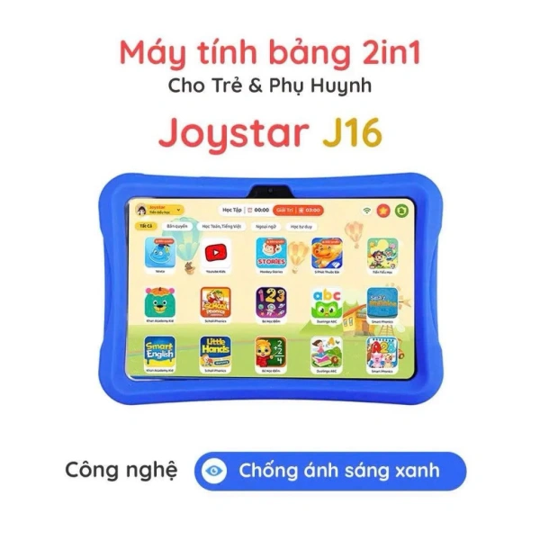 Hình ảnh sản phẩm Máy tính bảng Joystar J16 trẻ 2-15 tuổi - Giá ưu đãi 3,990,000đ, màn hình bảo vệ mắt, học chơi đa năng