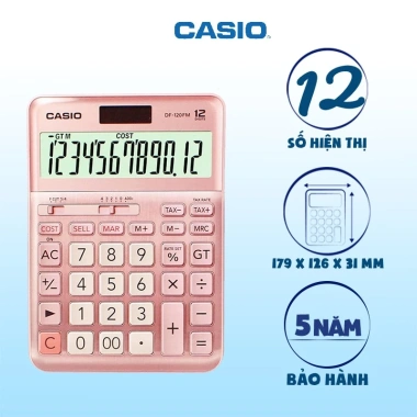 Máy Tính Casio DF-120FM Màn Hình Lớn, Bề Mặt Hợp Kim, Phím Nhanh COST SELL MARGIN - Giá chỉ 488.000 VND 3 Máy Tính Casio DF-120FM Màn Hình Lớn, Bề Mặt Hợp Kim, Phím Nhanh COST SELL MARGIN - Giá chỉ 488.000 VND 3