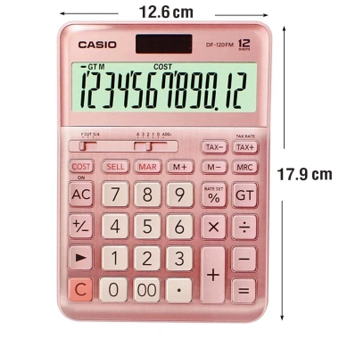 Máy Tính Casio DF-120FM Màn Hình Lớn, Bề Mặt Hợp Kim, Phím Nhanh COST SELL MARGIN - Giá chỉ 488.000 VND 5 Máy Tính Casio DF-120FM Màn Hình Lớn, Bề Mặt Hợp Kim, Phím Nhanh COST SELL MARGIN - Giá chỉ 488.000 VND 5