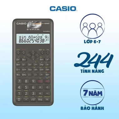 Máy Tính Casio FX-500MS 2nd Edition Chính Hãng - 244 Tính Năng, Trợ Thủ Toán Cấp 2, Giá Ưu Đãi 371.000₫